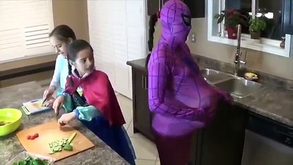 Hulk vs Elsa Disney Frozen Stop Motion Spiderman Superheroes Prank Videos Spiderman Kiss