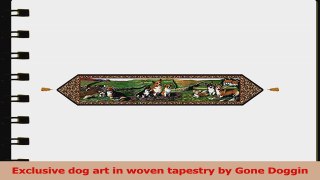 Gone Doggin Pembroke Corgi Table Runner  Exclusive Dog Lover Gifts in Tapestry cbfc31ee