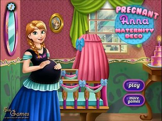 Наслаждайтесь Беременная Анна Maternity Deco игры видео для маленьких детей-Новая Замороженный Детские игры онлайн