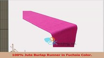 AKTrading Hessian Fuchsia Color Jute Burlap Table Runner  HOT PINK 12x144 250c7c51