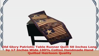 Old Glory Patriotic Table Runner Quilt 50 Inches Long by 17 Inches Wide 100 Cotton 3509b5b6