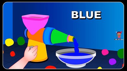 Learning Colors for Children Kids with Color Juicer Animated | Lets Learn Basic Nursery Color Names