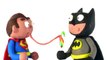 Emoji Poop Superman vs Batman superheroes real life stop motion play doh claymation animation video