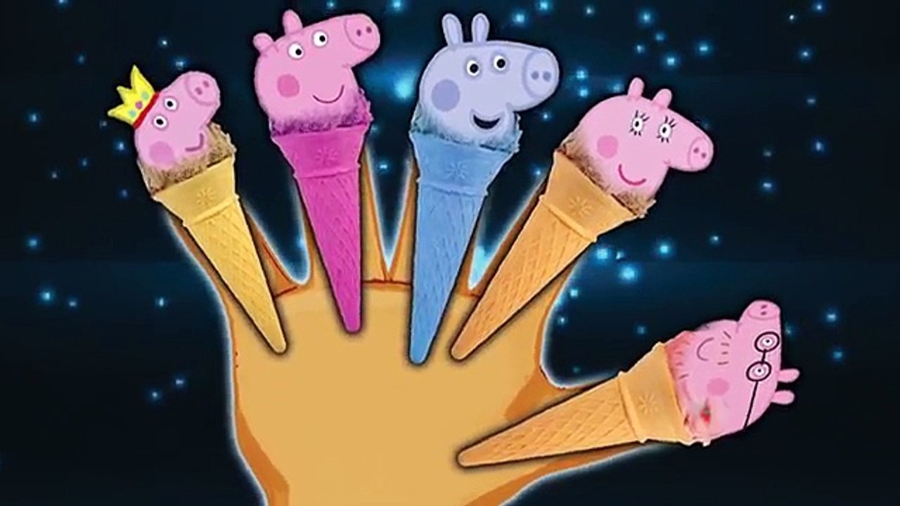 HELADO de Peppa Pig Daddy Dedo Canción Dedo Familia de Pepa Pig Cookie de Vídeo de Tv