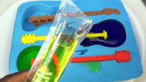 DIY How To Make Guitar Frozen Ice Block Popsicles with Zooper Dooper