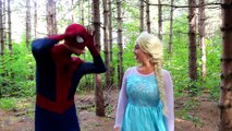 Frozen Elsa VAMPIRE TOILET ATTACK! w/ Spiderman Joker Maleficent Princess Anna Toys! Super