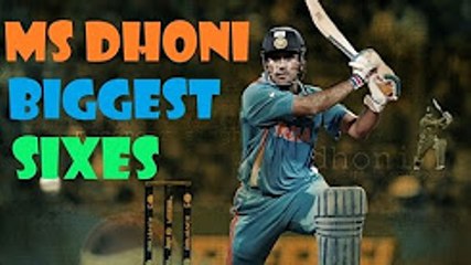 MS Dhoni Biggest Sixes in Cricket - MS Dhoni Batting