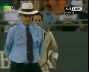 Rickey Ponting Hit 30 runs off one over unseen ponting video