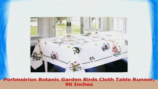 Portmeirion Botanic Garden Birds Cloth Table Runner 90 Inches 70fa554a