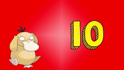 Aprender los Números del 1 al 20 con el Pokemon del Drowzee