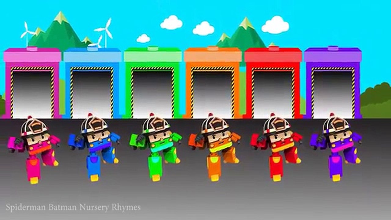 Roy Robocar Poli Colors For Children To Learn - Roy Learning Colours for Kids w Robocar Poli