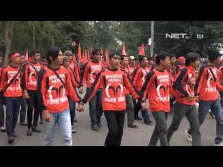 NET17 - Buruh kembali demo menuntut penghapusan outsourcing