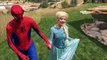 Frozen Elsa w/Spiderman Prank Maleficent Eats a Bug! Funny Superhero Prank Movie in Real Life in 4K!