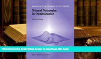 BEST PDF  Neural Networks in Optimization (Nonconvex Optimization and Its Applications) TRIAL EBOOK