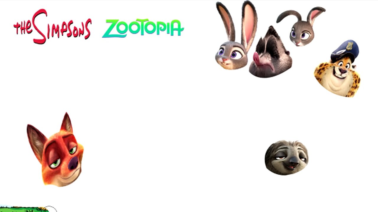 Pelicula ZOOTOPIA español Se Disfraza de LOS SIMPSON latino│Coloring pages Learning colors