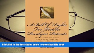PDF  A Bill Of Rights For Periodic Paralysis Patients: The Periodic Paralysis Network A.S.E.A.