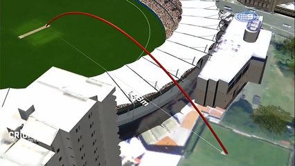 The longest Six ever in Cricket History 143 Meters Long