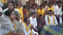 Revanth Reddy, L Ramana and TDP Leaders in Police Station