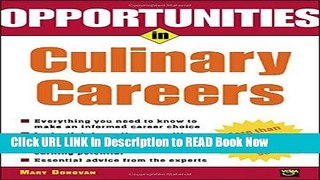 [Best] Opportunities in Culinary Careers Online Ebook