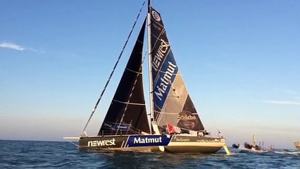 Vendée Globe. Arrivée de Fabrice Amedeo 1/2