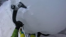 Ice climbing waterfall collapse