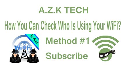 How You Can Check Who Is Using Your WiFi? Method #1