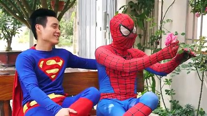 Black Spiderman bitten by Zombie Doctor inject Venom Supermam guns rescue elsa Superhero funny