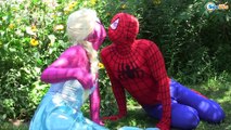 Frozen Elsa Anna become Mermaid ! with Superheroes Spiderman Joker Batman Maleficent Spide