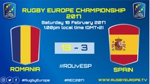 REPLAY ROMANIA / SPAIN - RUGBY EUROPE CHAMPIONSHIP 2017