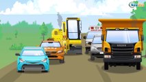 Eğitici çizgi film - Sarı Vinç ve Kamyon - İş makineleri - Akıllı Arabalar - Türkçe İzle