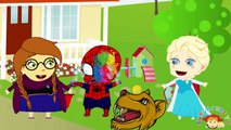 NAKED HULK VS SPIDERMAN Prank Frozen Elsa & Superhero In Real Life Play-Doh Animation Full