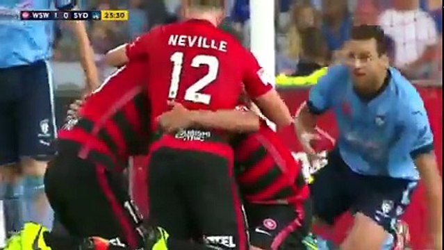 Western Sydney Wanderers - Sydney FC ~ 1 - 0 ~ Goal B. Santalab (AUSTRALIA A-League - 18.02.2017