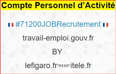 CPA ou Compte Personnel d'Activité