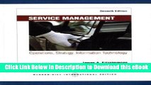 PDF [DOWNLOAD] Service Management: Operations, Strategy, Information Technology Download Online