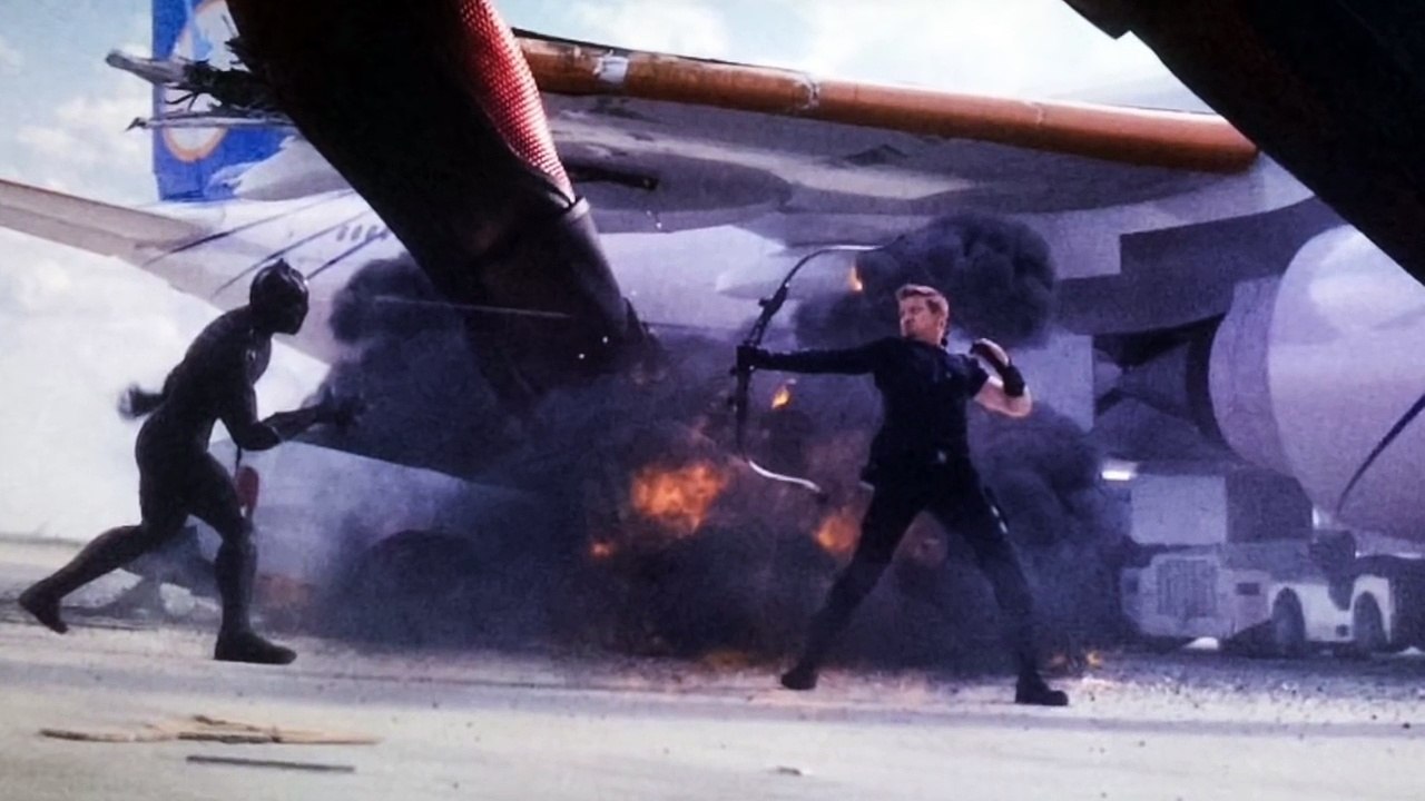 Captain America Civil War Airport Fight Scene Breakdown - Black Panther Scenes