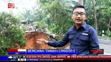 Lokasi Jalan Ambles di Kuningan Rentan Pergerakan tanah