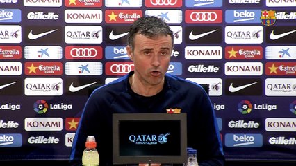Luis Enrique: "The game against Leganés is a chance to see our reaction to what happened in Paris"