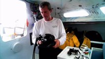 J104 : Sébastien Destremau teste son matériel de plongée / Vendée Globe
