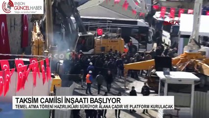 Taksim'de Cami İnşaatına başlanıyor