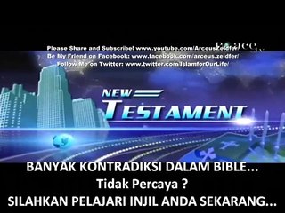 Fakta ! Ternyata Banyak KONTRADIKSI DALAM PERJANJIAN BARU : "Ayat Yang Kosong Apakah Tuhan Lupa Tidak Berfirman ?"