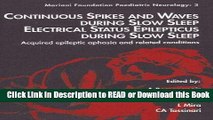 [PDF] Continuous Spikes and Waves During Slow Sleep Free Books