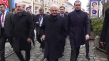 Başbakan Yıldırım, Azerbaycan Cumhurbaşkanı Aliyev Ile Görüşmeye Yürüyerek Gitti - Münih