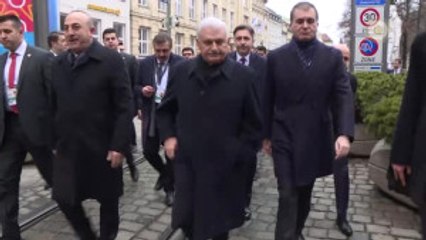 Başbakan Yıldırım, Azerbaycan Cumhurbaşkanı Aliyev Ile Görüşmeye Yürüyerek Gitti - Münih