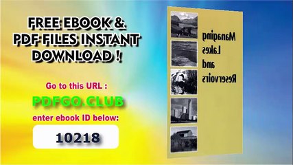 Managing Lakes and Reservoirs