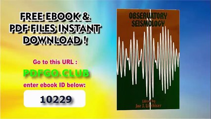 Observatory Seismology A Centennial Symposium for the Berkeley Seismographic Stations