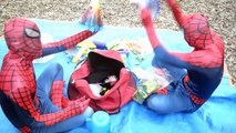 Spiderman Dancing with Superheroes! w/ Summertime Superhero in Real Life