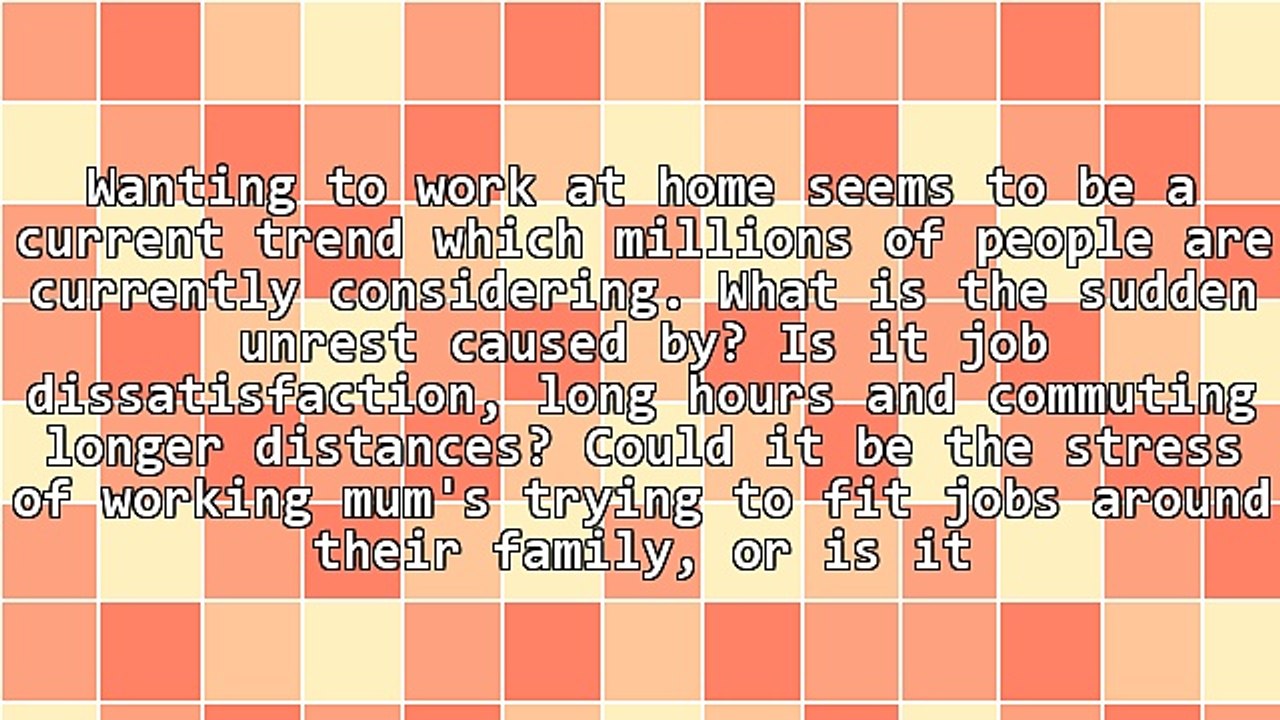 Develop Online Success and Work at Home