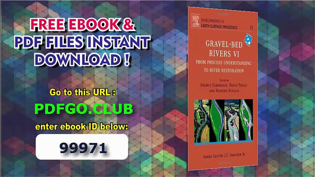 Gravel Bed Rivers 6, Volume 11_ From Process Understanding to River Restoration (Developments in Earth Surface Processes)
