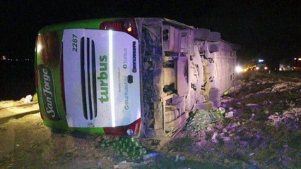 Al menos 19 muertos por vuelco de bus en Argentina