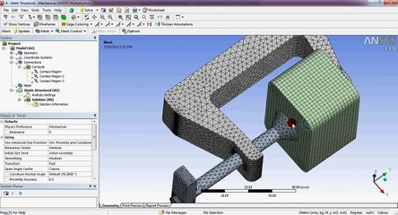 ANSYS C Clamps Assembly _ Frictional contact analysis part 2